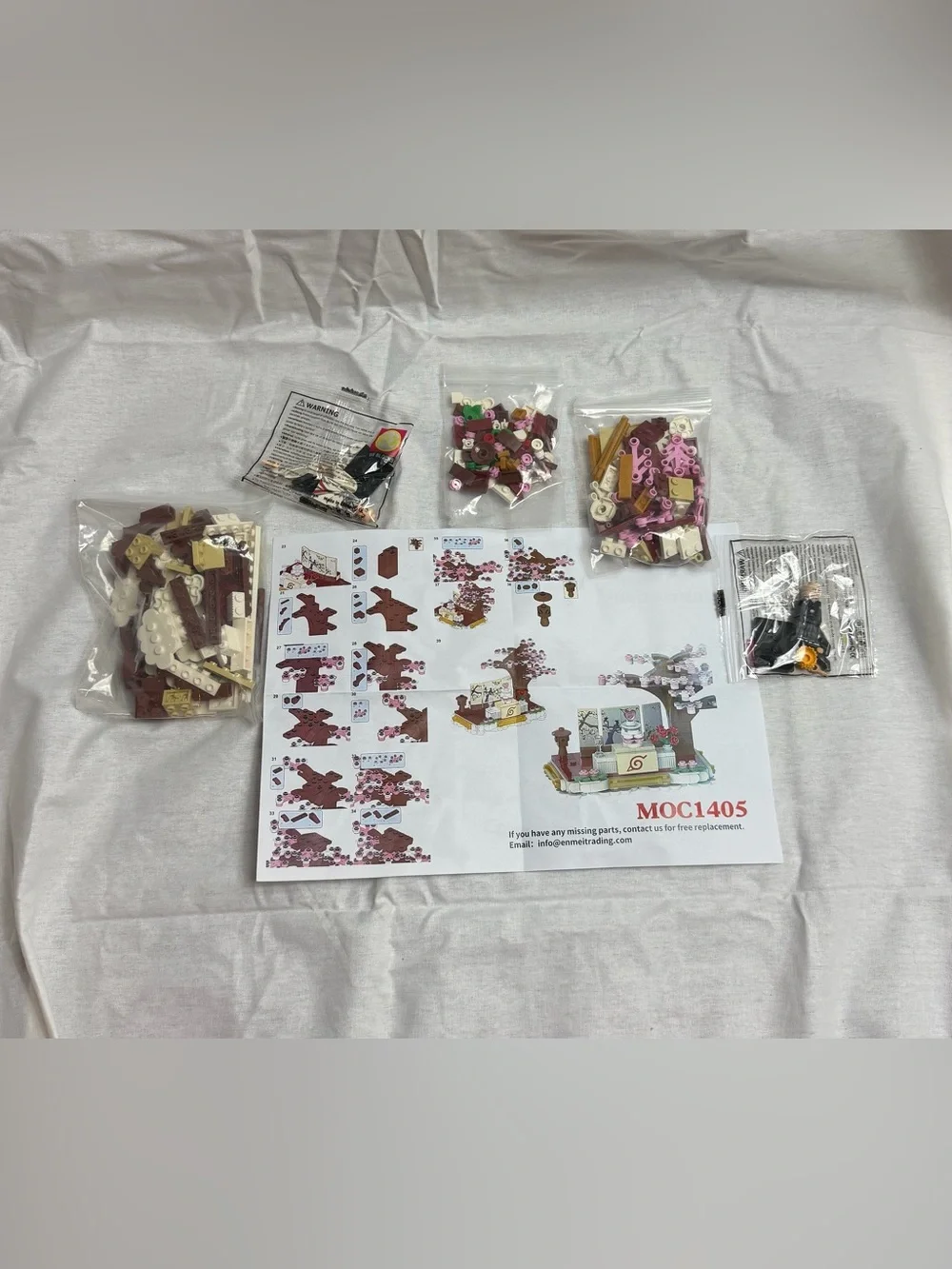 MOOXI MOC1405 Cherry Blossom Anime Building Block Set NEW